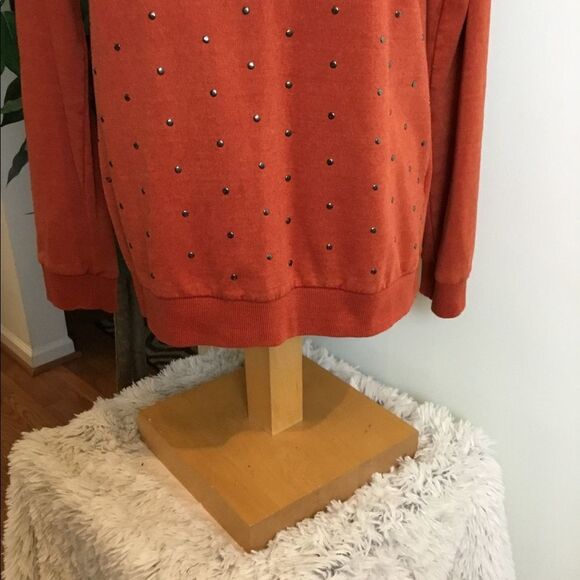 PINK Rose Large rust colored sweatshirt - Picture 12 of 16